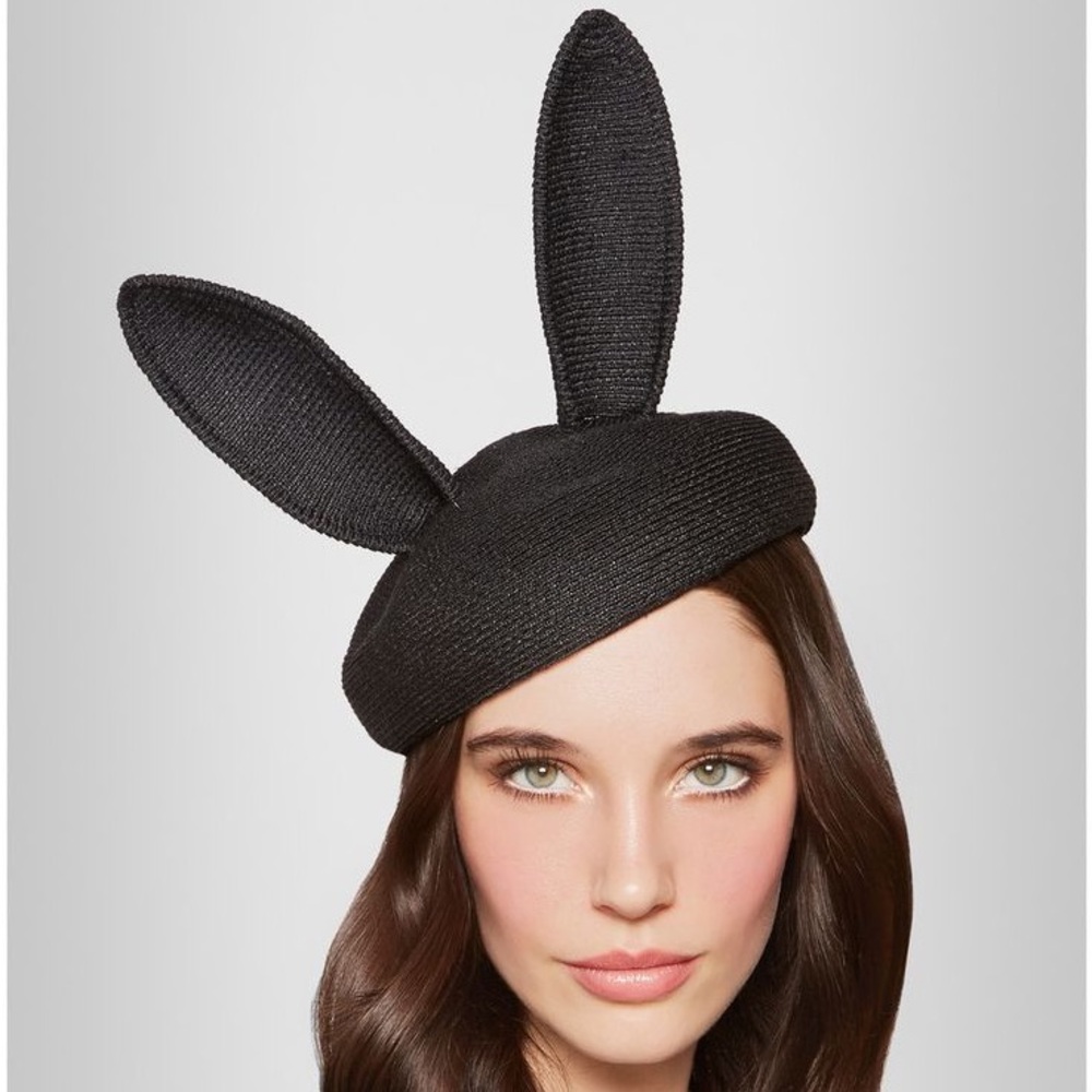 Eugenia Kim Black Bunny Ear Hat
